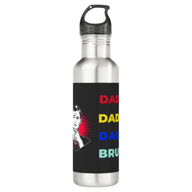 Bouteille D'eau Dada papa papa Bruh (Devant)