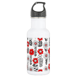 Bouteille D'eau Daisy dooda en rouge et noir