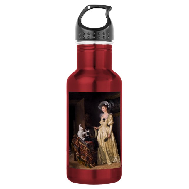 Bouteille D'eau Dame avec chat, Marguerite Gérard (Devant)