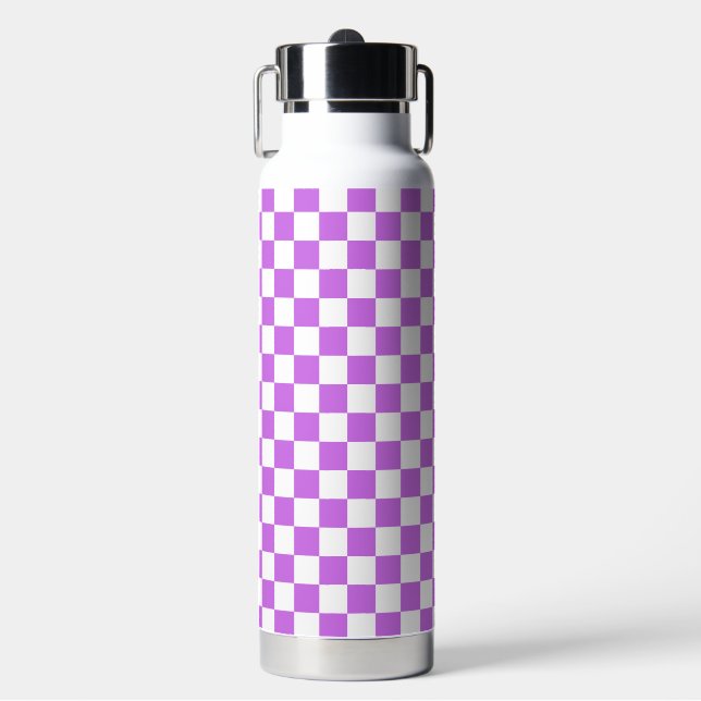 Bouteille D'eau Damier magenta visuel classique  (Salle de sport)