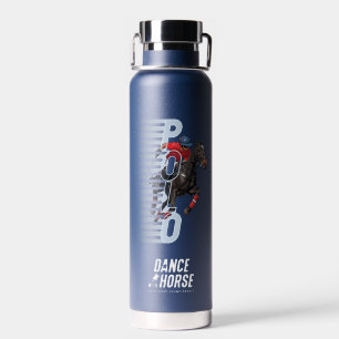 Bouteille D'eau Danse avec Cheval (mode foncé)   Vide Cuivre Thin