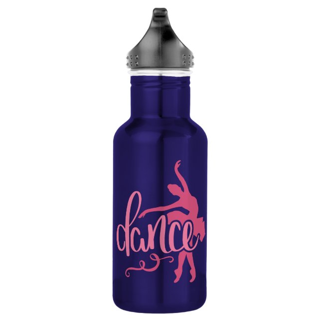 Bouteille D'eau Danse de ballet rose Ballerina Silhouette (Droite)