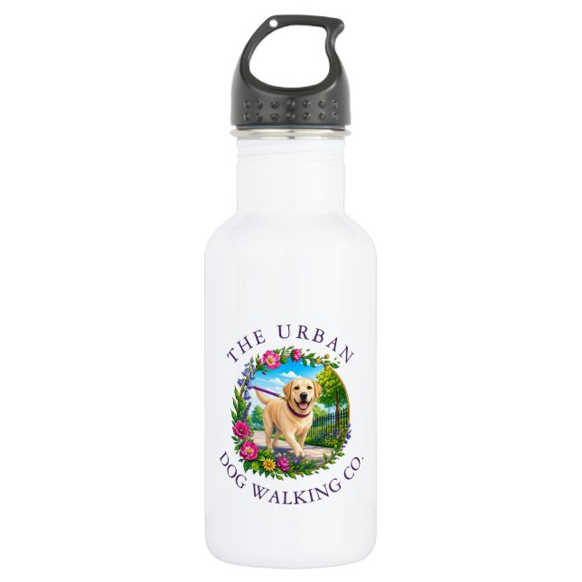 Bouteille d'eau de 532ml pour Promeneur de Chien - (Devant)