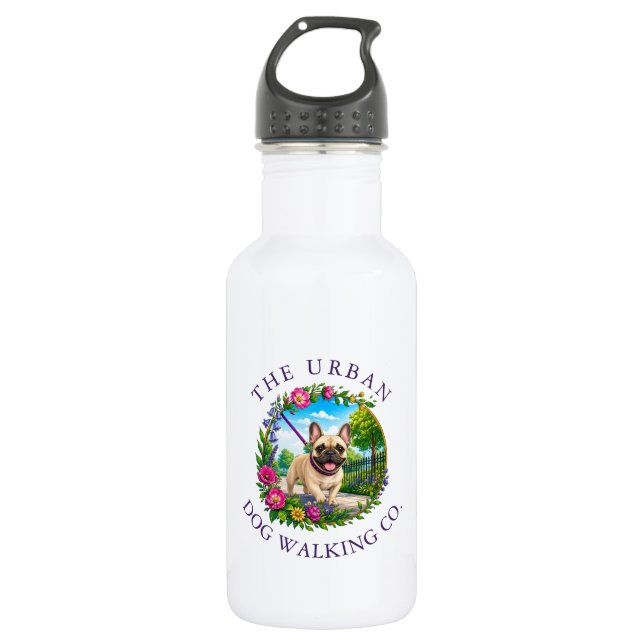 Bouteille d'eau de 532ml pour promeneur de chiens  (Devant)