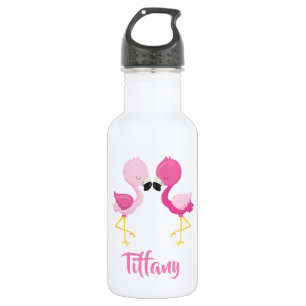 Bouteille D'eau De beaux Flamants roses roses pour vous