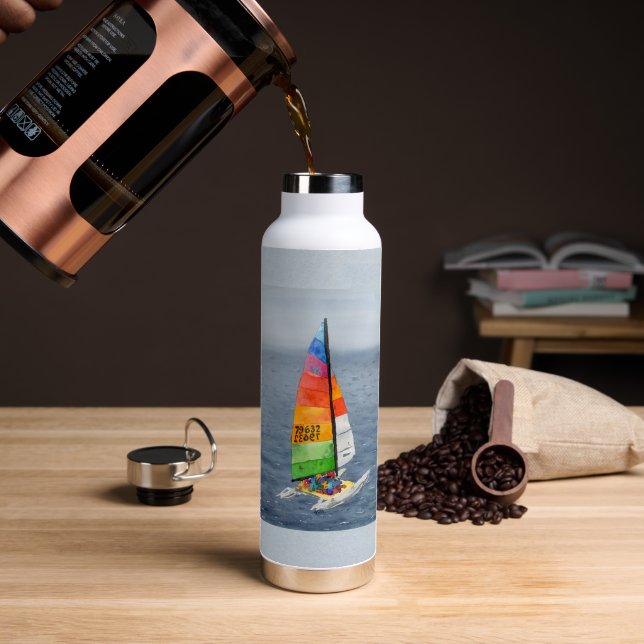 Bouteille d'eau de catamaran nautique pour voilier (Café (pivoté))