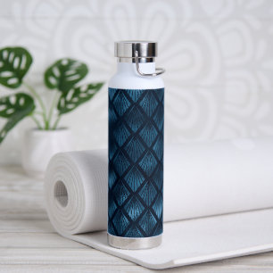 BOUTEILLE D'EAU DE COUVERTS BLEUS GOTHIQUES