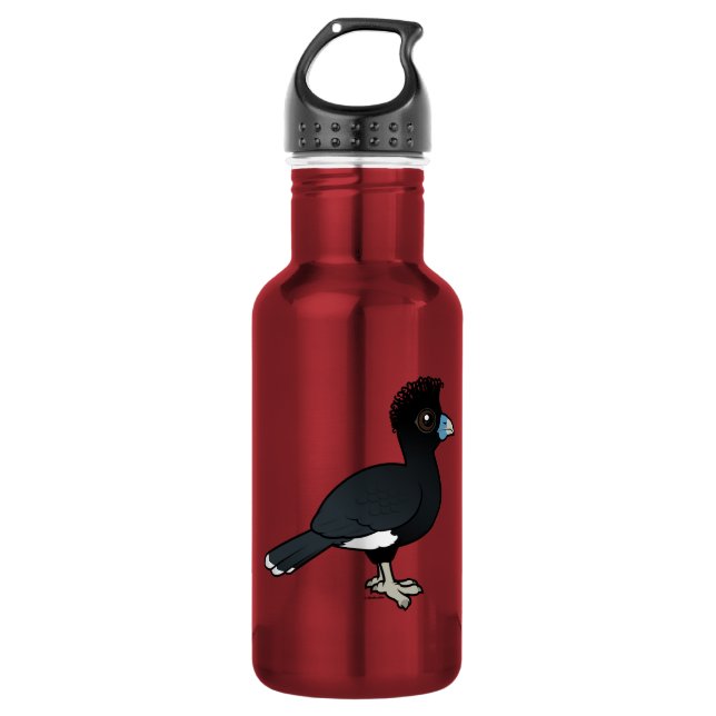 Bouteille d'eau de Curassow à bec bleu (Devant)