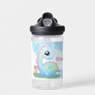 Bouteille d'eau de dinosaure mignon
