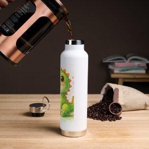 Bouteille d'eau de dinosaure mignon