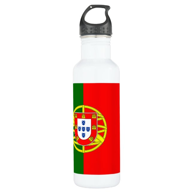 Bouteille d'eau de drapeau du Portugal (Devant)