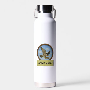 Bouteille d'eau de faucon pèlerin