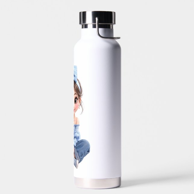 Bouteille d'eau de fille Anime Kawaii (Gauche)