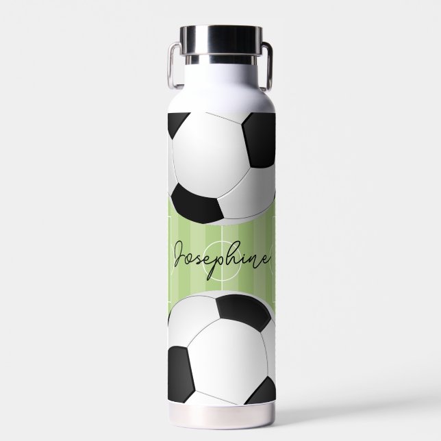Bouteille d'eau de football personnalisée - Sports (Avant)