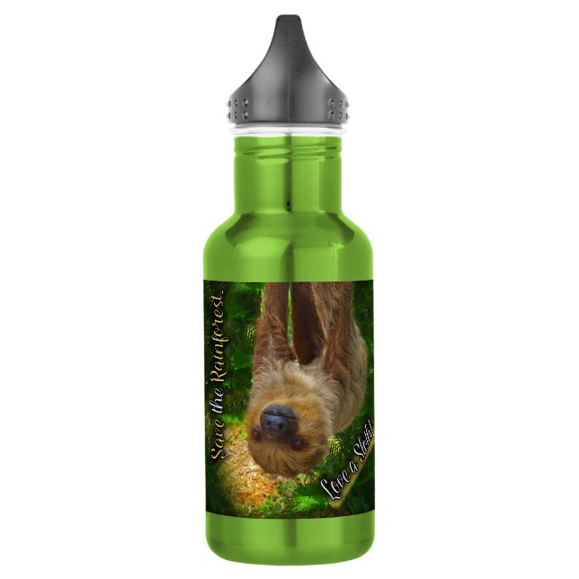 Bouteille d'eau de forêt tropicale de paresse (Gauche)