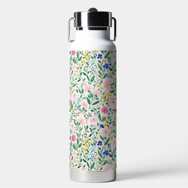 Bouteille d'eau de jardin floral coloré (Salle de sport)
