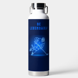 Bouteille d'eau de joueur de hockey "Soyez légenda