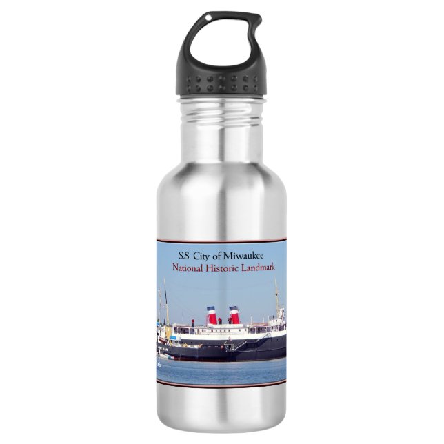 Bouteille d'eau de la LNH SS de Milwaukee et Acaci (Devant)