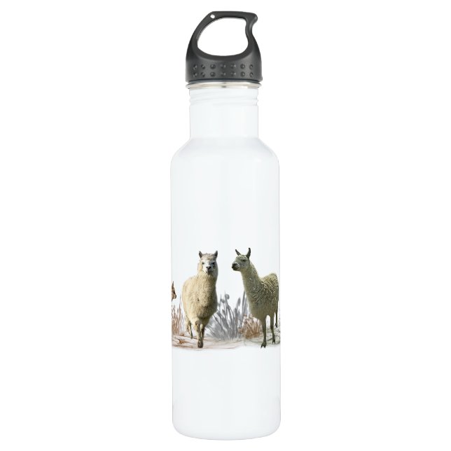 Bouteille d'eau de la prairie de Llama (Devant)