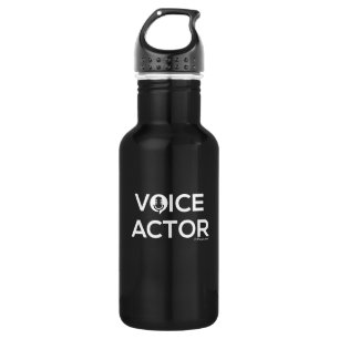 Bouteille d'eau de l'acteur vocal - Noir
