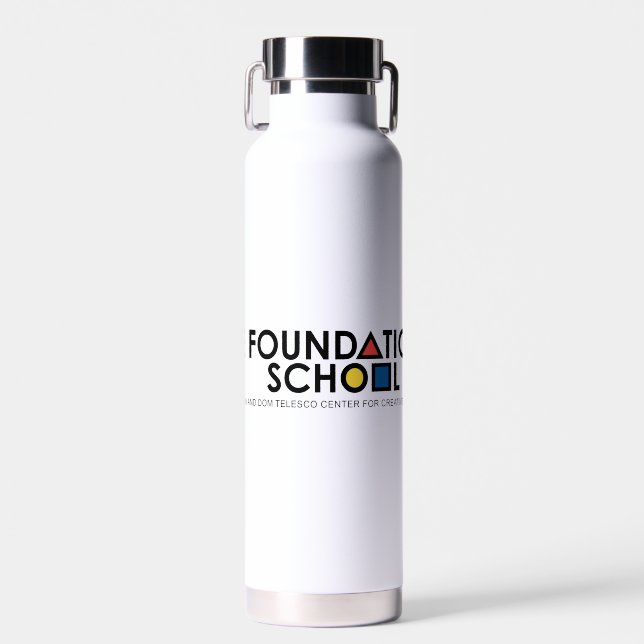 Bouteille d'eau de l'école Foundations à CCE (Avant)