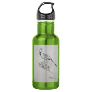 Bouteille d'eau de l'oiseau Cardinal
