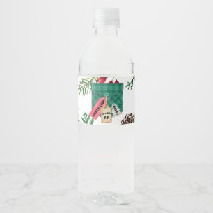 Bouteille d'eau de Noël de poche Bruk Étiquettes