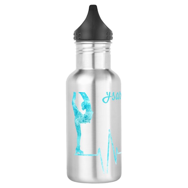 Bouteille d'eau de patinage sur glace Bleu glacé (Gauche)