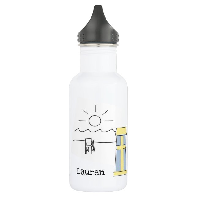 Bouteille d'eau de plage personnalisée de Bethany (Gauche)