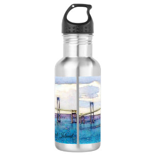 Bouteille d'eau de pont d'Île de Rhode Newport