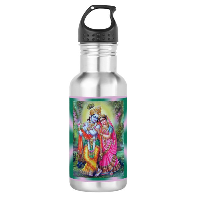 Bouteille d'eau de Radha et de Krishna (Devant)