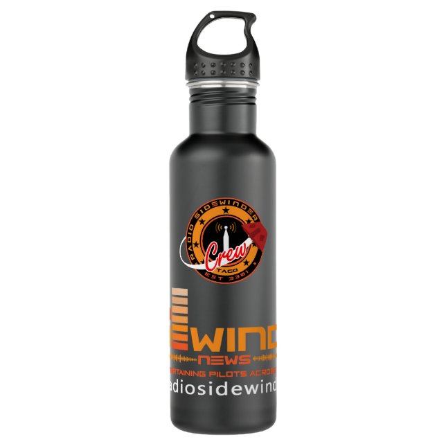 Bouteille d'eau de Radio Sidewinder (Devant)