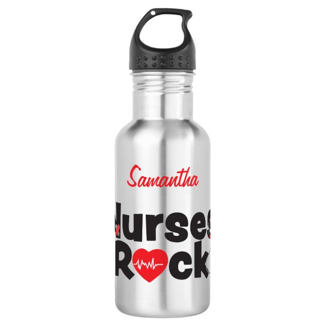 Bouteille d'eau de roche des infirmières (Devant)