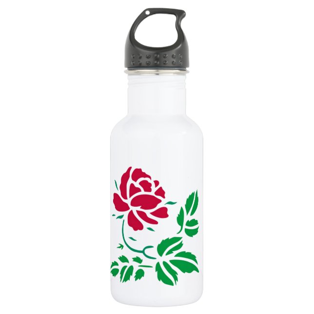 Bouteille d'eau de rose rouge (Devant)