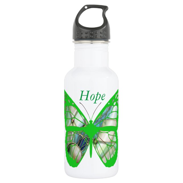 Bouteille d'eau de sensibilisation à la maladie de (Devant)