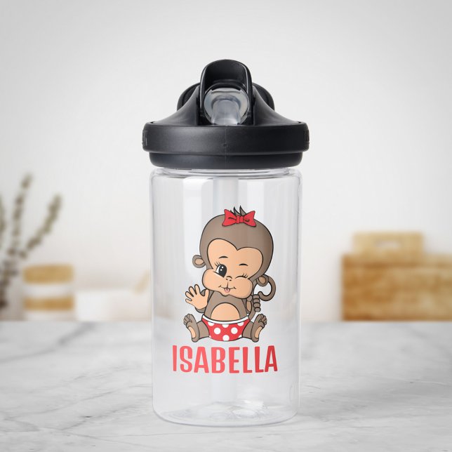 Bouteille d'eau de singe mignonne pour fille - Win (Créateur téléchargé)