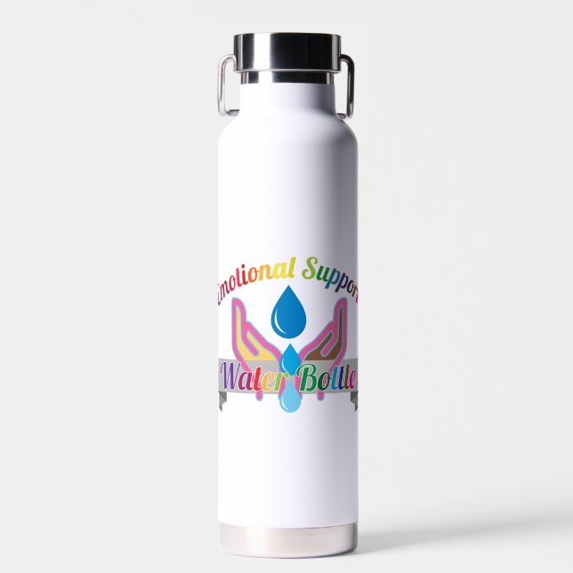 Bouteille d'eau de soutien émotionnel PRIDE (22oz) (Avant)