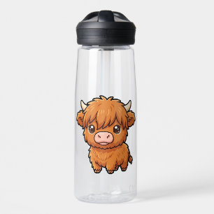Bouteille d'eau de veau Highland mignon