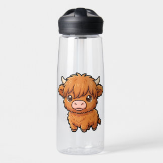 Bouteille d'eau de veau Highland mignon