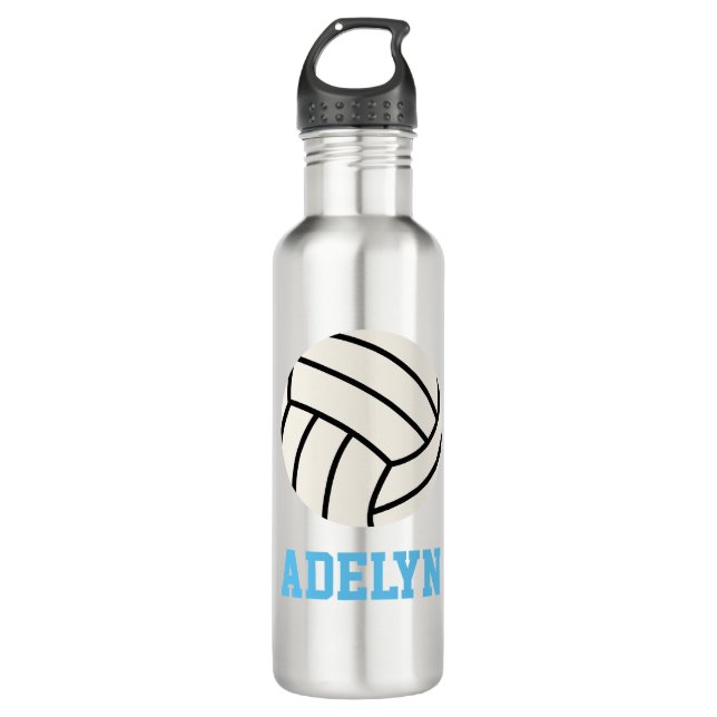 Bouteille d'eau de volley-ball personnalisée (Devant)