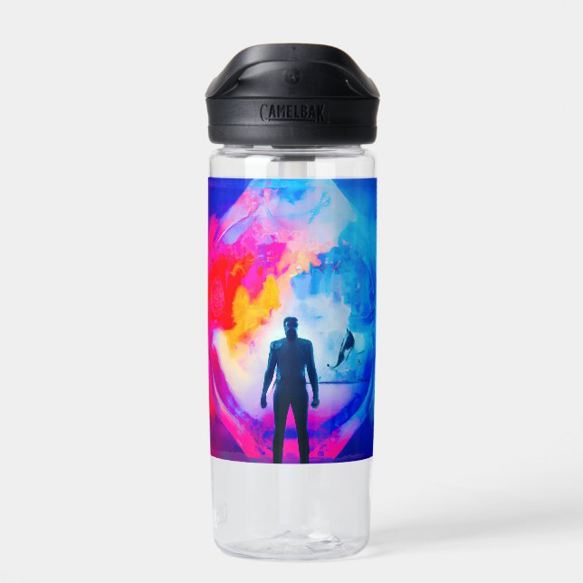 Bouteille D'eau Debout en Couleurs (Arrière)