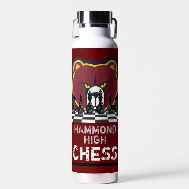 Bouteille d'eau d'échecs de HAMMOND HIGH (Avant)