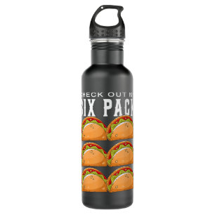 Bouteille D'eau Découvrez Mon Pack Six Taco Funny Gym