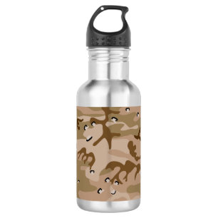 Bouteille D'eau Déguisement camouflage du désert avec des cailloux