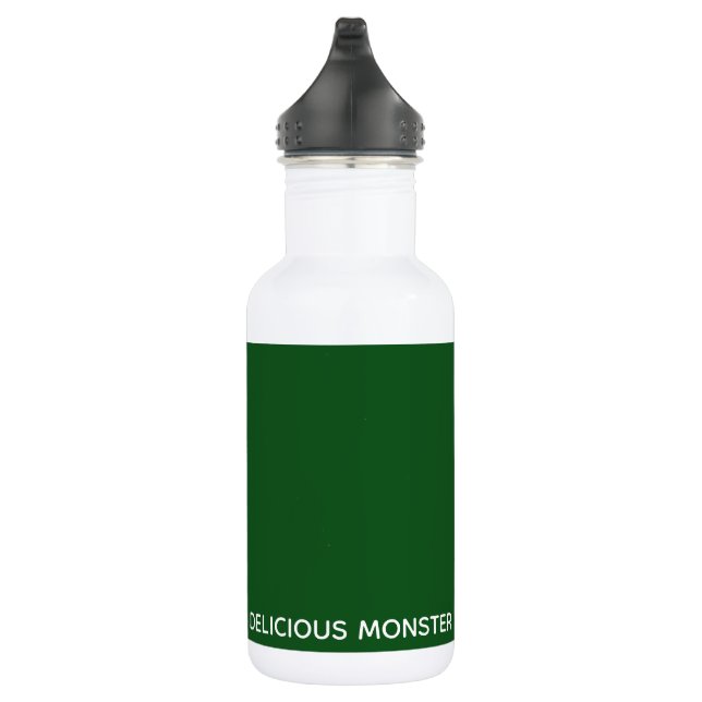 Bouteille D'eau Delicious Monster green color name (Droite)