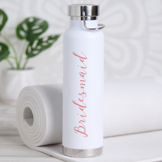 Bouteille D'eau Demoiselle d'honneur personnalisée en écriture min