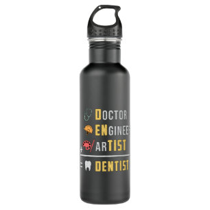 Bouteille D'eau Dentil Dental Dental Dentis Docteur Dent Dance Fun