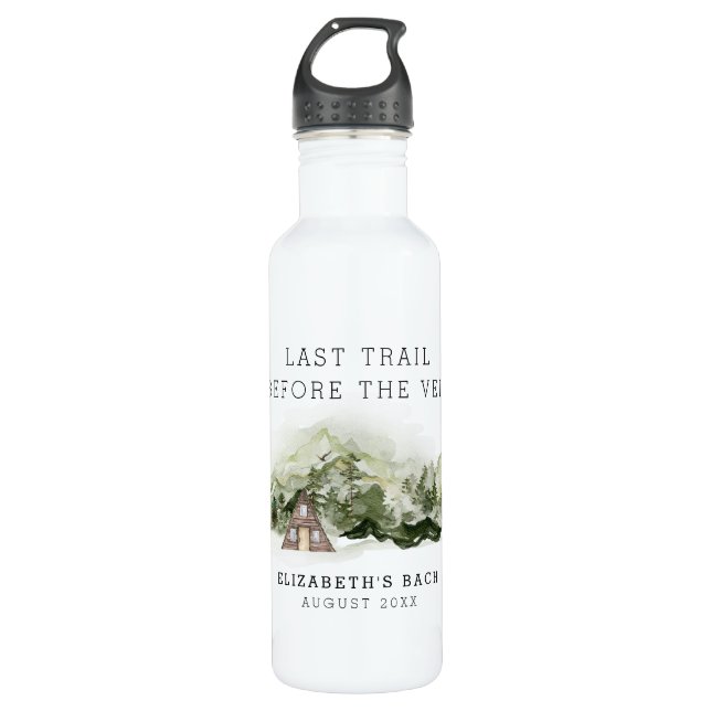Bouteille D'eau Dernier sentier avant le week-end Bachelorette Vei (Devant)