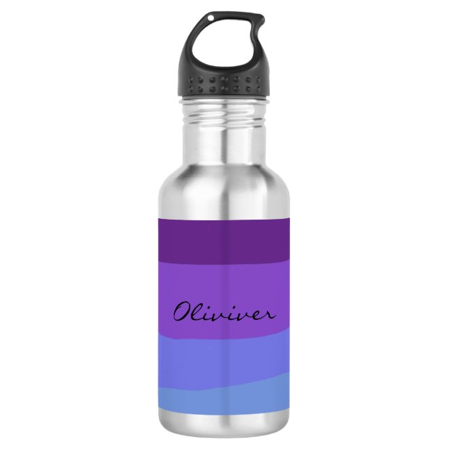 Bouteille D'eau Désert de ton violet moderne (Devant)