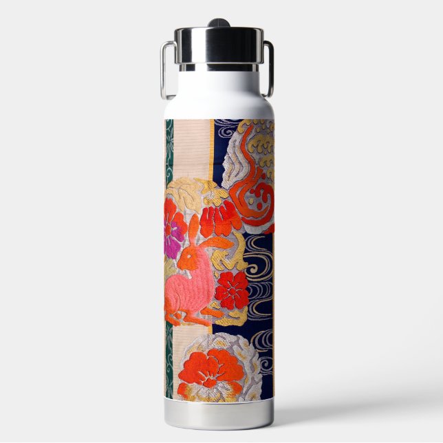 Bouteille D'eau Design de lapin japonais vintage (Salle de sport)